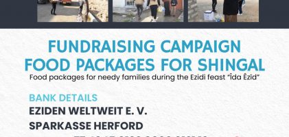 Spendenaktion : Lebensmittel Pakete für Shingal